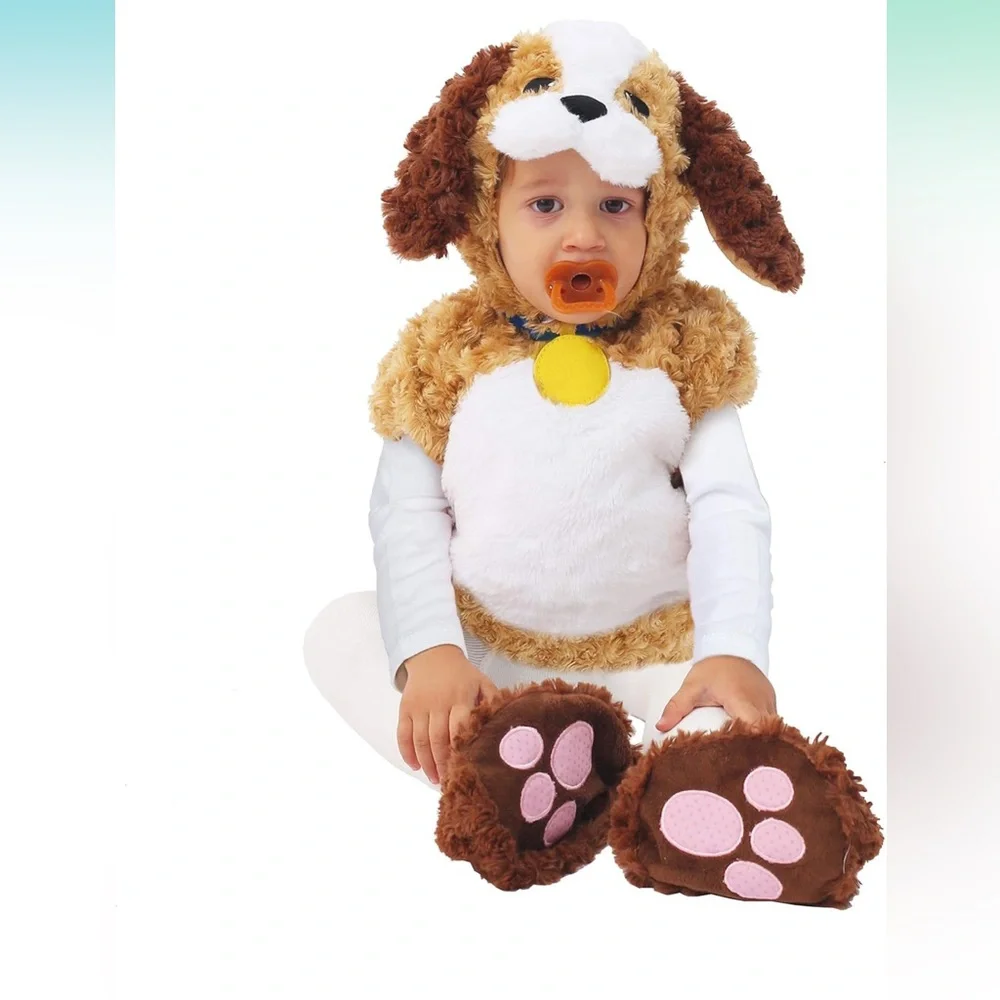 NWT Spooktacular Creations Halloween Puppy Costume for ToddlerS, Size 18/24 Mths